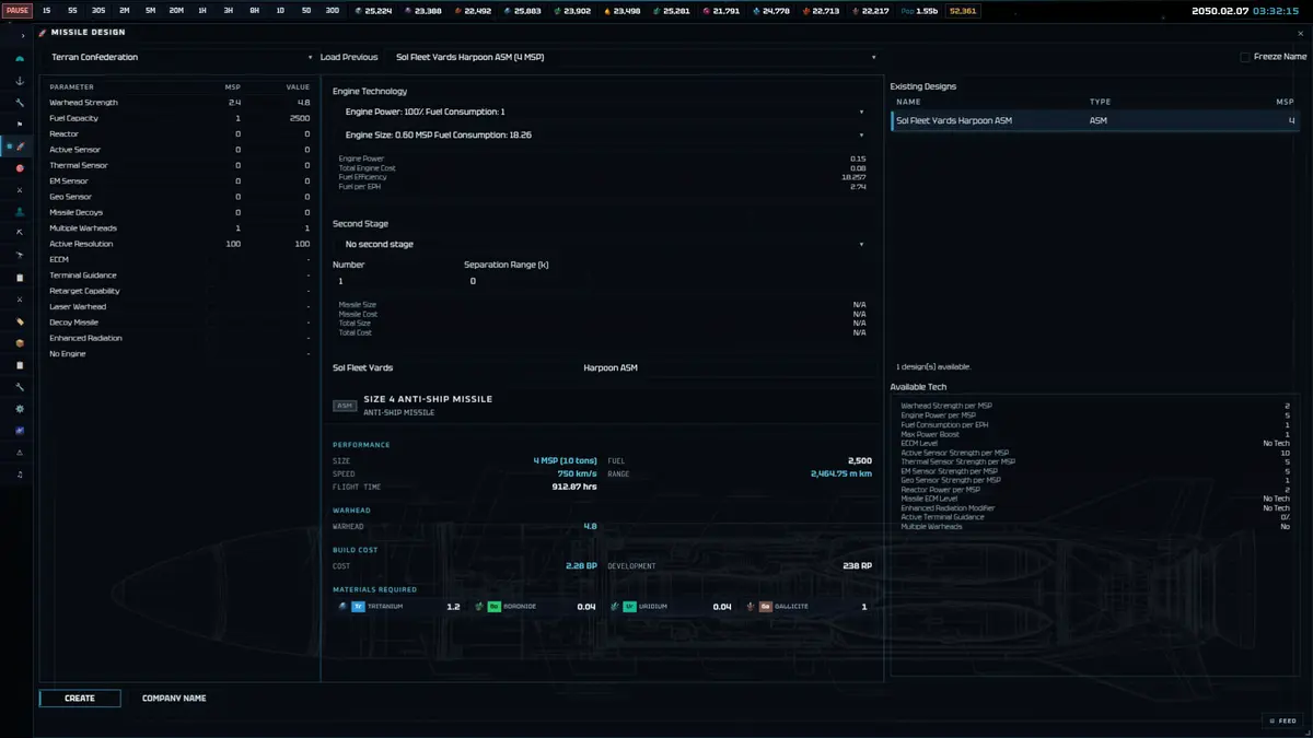 Missile Designer